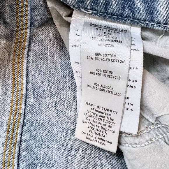 Good American Good 90s Loose Jeans GNIL999T  Size 14/32 Baggy Slouchy Light Wash - Picture 7 of 7